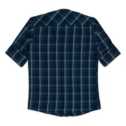 Cavio Kids Blue Checks Shirt image 2