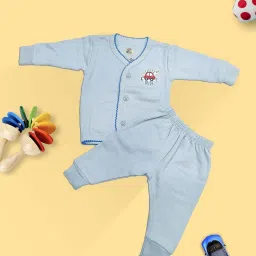 LUX Inferno Kids Maroon & Blue Printed Full Sleeves Thermal Set(Pack of 2) image 2