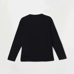 Fame Forever by Lifestyle Kids Black & White Cotton Printed Full Sleeves T-Shirt image 2