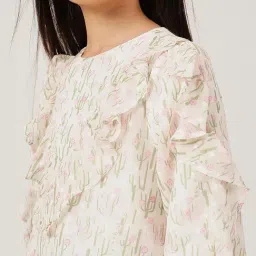 One Friday Girls Multi Regular Fit Printed Dress image 4