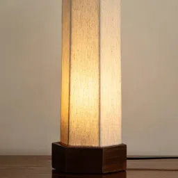 ExclusiveLane Beige Wood Table Lamps image 2
