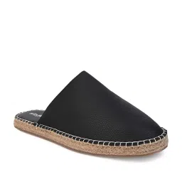 Styli Men's Black Mule Shoes image 2