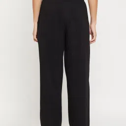 Clovia Black Cotton Pyjamas image 2