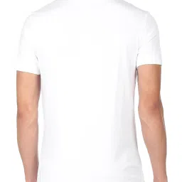 Calvin Klein Jeans White Cotton Slim Fit Logo Printed T-Shirt image 2