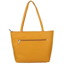 Metro Yellow Synthetic Printed Tote Handbag image 2