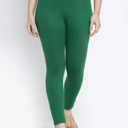 Gracit Green & Orange Mid Rise Leggings - Pack Of 2 image 2