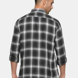 Don Vino Black Slim Fit Check Shirt image 2