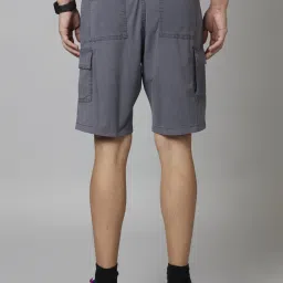 celio celio* Grey Regular Fit Cargo Shorts image 2