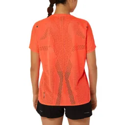 Asics Orange Self Pattern Sports T-Shirt image 2