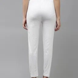 Kryptic White Regular Fit Regular Fit Mid Rise Pants image 2