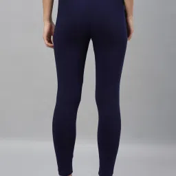 Kryptic Navy & Maroon Regular Fit Leggings -Pack Of 2 image 2