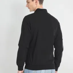 Arrow Sport Black Regular Fit Bomber Jacket image 2