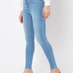 Vero Moda Light Blue Skinny Fit High Rise Jeans image 3