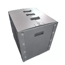GENERIC 700x500x600 mm 100 Kg Capacity Square Polypropylene Corrugated Bin, LP10 image 4