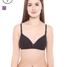 Bodycare Pack of 2 Assorted Lightly Padded T-shirt Bras E6552BDPU image 1