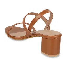 Iconics Women's Tan Sling Back Sandals image 5