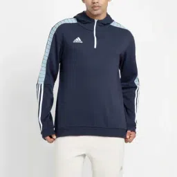 Adidas Blue Cotton Regular Fit Printed Sports Hoodie-picture-22