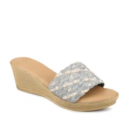 Inc.5 Women's Pewter Casual Wedges image 2