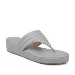 Inc.5 Women's Grey T-Strap Wedges image 2