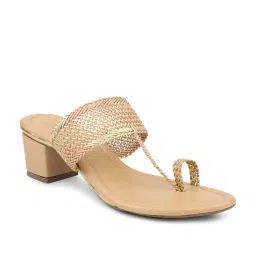 Inc.5 Women's Dark Beige Toe Ring Sandals image 2