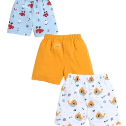 Bumzee Kids Multicolor Printed Shorts (Pack Of 3) image 2