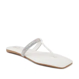 Inc.5 Women's White T-Strap Sandals image 2