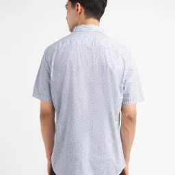 Levi's Light Blue Cotton Slim Fit Printed Shirt image 2