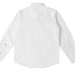 Pepe Jeans Kids White Solid Full Sleeves Shirt image 2