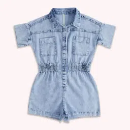 Pantaloons Junior Blue Cotton Regular Fit Dress-image-99
