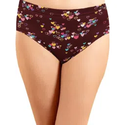 IN CARE Maroon & Navy Cotton Printed Hipster Panties - Pack Of 3 image 2