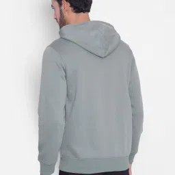 Crimsoune Club Green Regular Fit Hooded Sweatshirt image 2