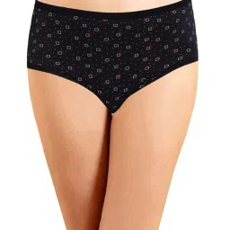 IN CARE Maroon & Navy Cotton Printed Hipster Panties - Pack Of 3 image 2