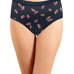 IN CARE Maroon & Blue Cotton Printed Hipster Panties - Pack Of 3 image 2