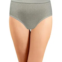 IN CARE Grey & Green Cotton Printed Hipster Panties - Pack Of 3 image 2