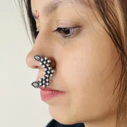 Arte Jewels 925 Silver Nath Nosepin For Women image 2