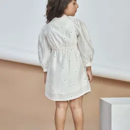 Peppermint Kids Cream Polyester Regular Fit 1 Dress image 2