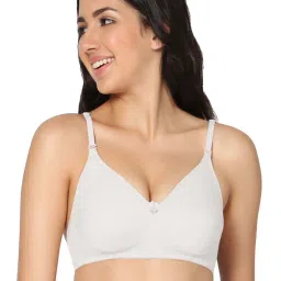 IN CARE White & Brown Cotton T-Shirt Bras - Pack Of 2 image 2