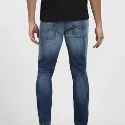 Jack & Jones Blue Slim Fit Low Rise Distressed Jeans image 2