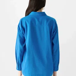 The Souled Store Blue Cotton Shirt image 2