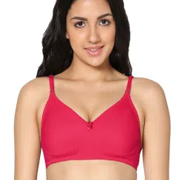 IN CARE Magenta & Maroon Cotton T-Shirt Bras - Pack Of 2 image 2