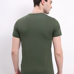 Lee Olive Slim Fit Logo Print Cotton Crew T-Shirt image 2