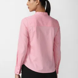 Van Heusen Pink Cotton Printed Formal Shirt image 2