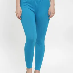 Gracit Blue Mid Rise Leggings - Pack Of 2 image 2