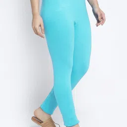 Gracit Blue Mid Rise Leggings - Pack Of 2 image 5
