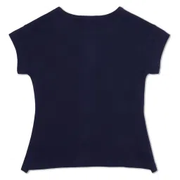 United Colors of Benetton Kids Navy Graphic Print T-Shirt image 2