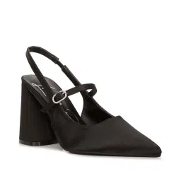 London Rag Women's Black Ankle Strap Sandals image 2