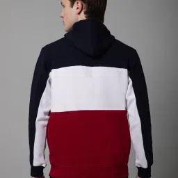 Cantabil Multicolored Regular Fit Colour Block Hooded Sweatshirt image 2
