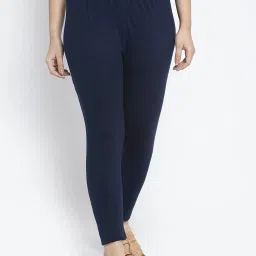 Gracit Navy & Skin Mid Rise Leggings - Pack Of 2 image 2