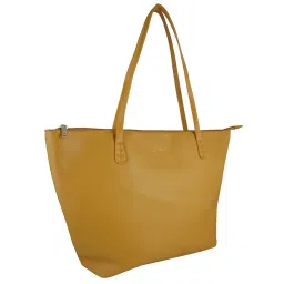 Giordano REFRESH SS19 Yellow Solid Medium Tote Handbag image 5