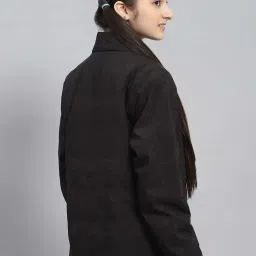 Monte Carlo Kids Black & Wine Regular Fit Full Sleeves Reversible Jacket image 2